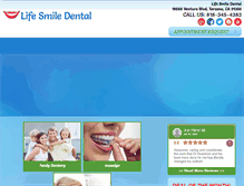 Tablet Screenshot of life-smile-dental.com